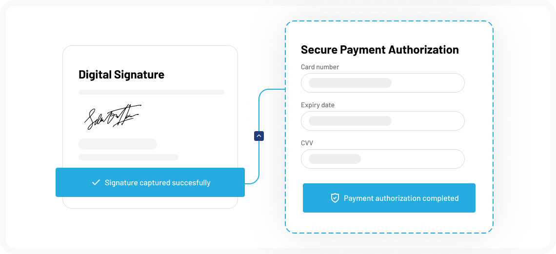 Collect payment authorization Book Clients